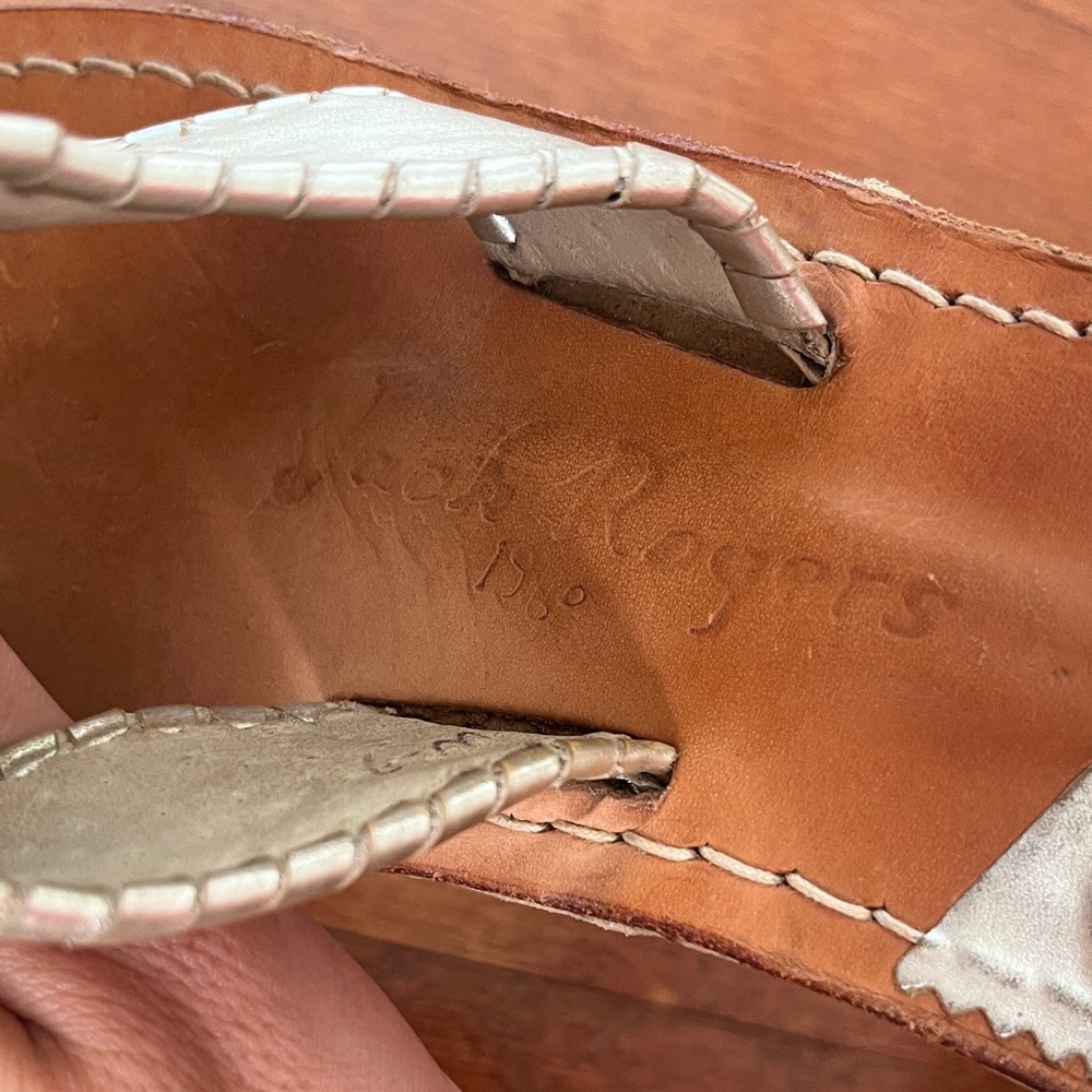 Jack Rogers Women's Tan Leather Sandals - Picture 9 of 10